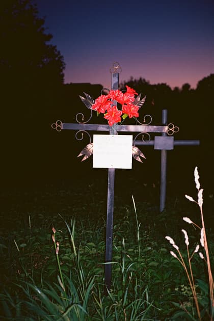 artwork Vika Terekhovska -  -  Cross/Cemetery series